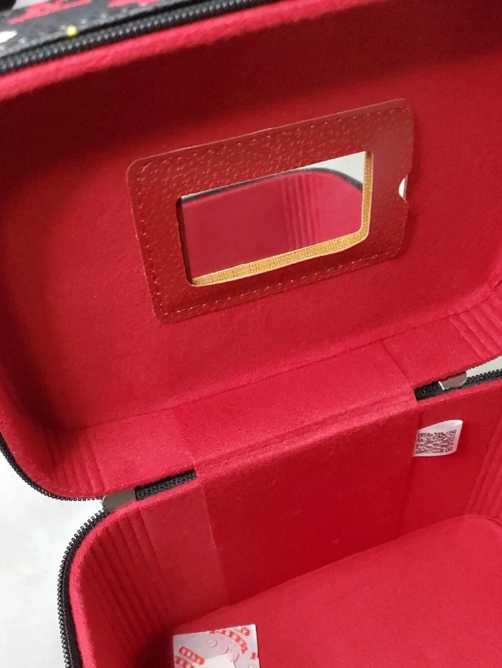 Lv  Multicolor Monogram Cosmetic Case on Black